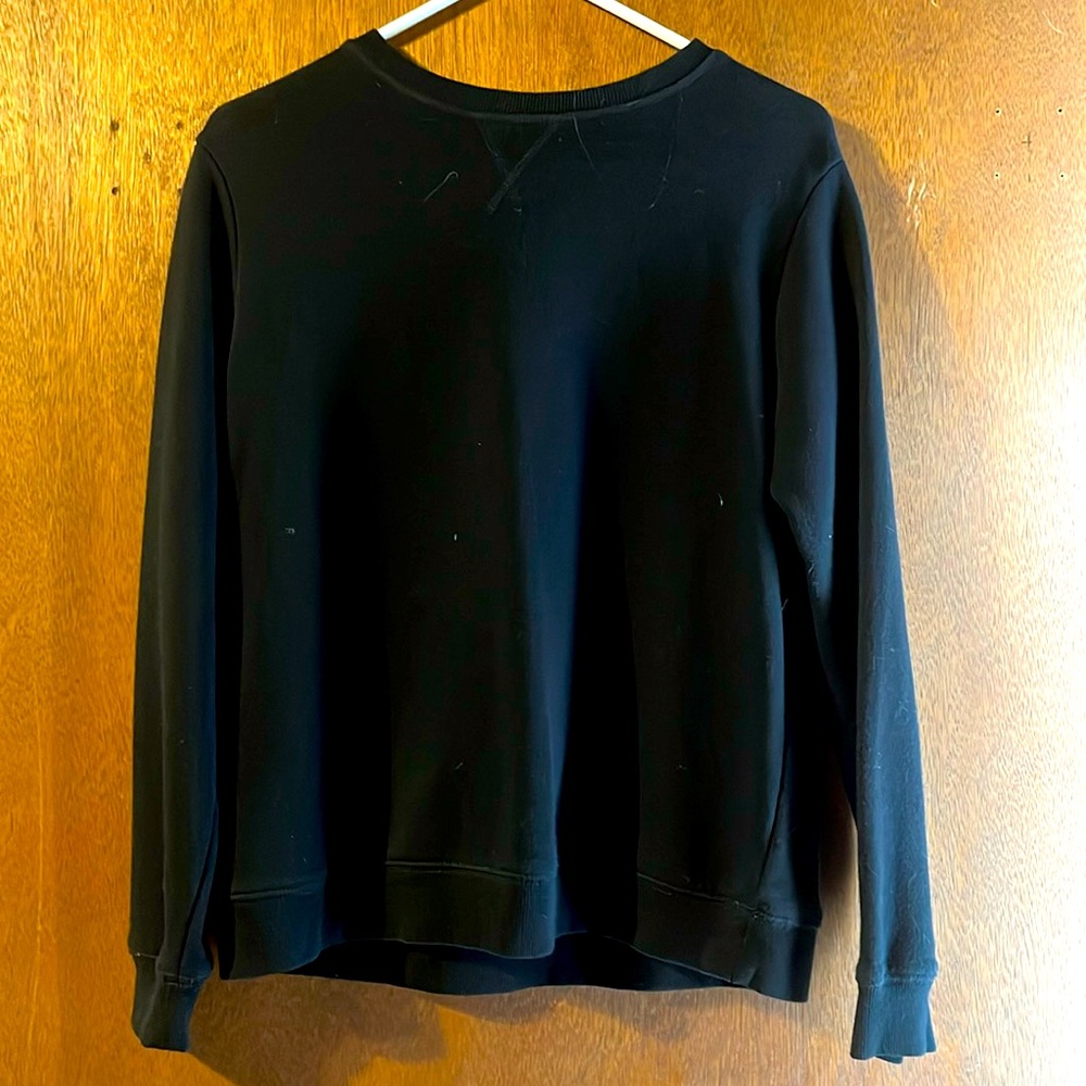 plain black sweater